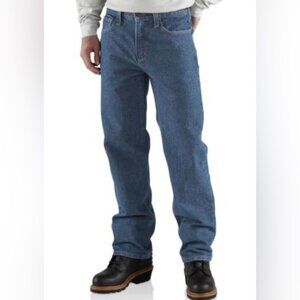 Carhartt Flame resistant relaxed fit with a hammer  side leg zipper Sz 38